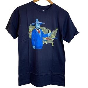 We Love Fine DOTA 2 Storm Spirit Weather Man Graphic Crew Neck Navy T-Shirt S